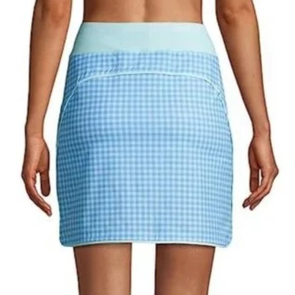 Women's Plus Size Quick Dry Elastic Waist Active Board Skort Swim Skirt - Picture 2 of 4